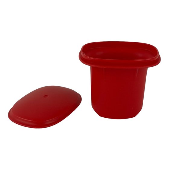 Tupperware Fushion Master Mincer Grinder Red Replacement Part Plunger & Seal - Picture 2 of 10